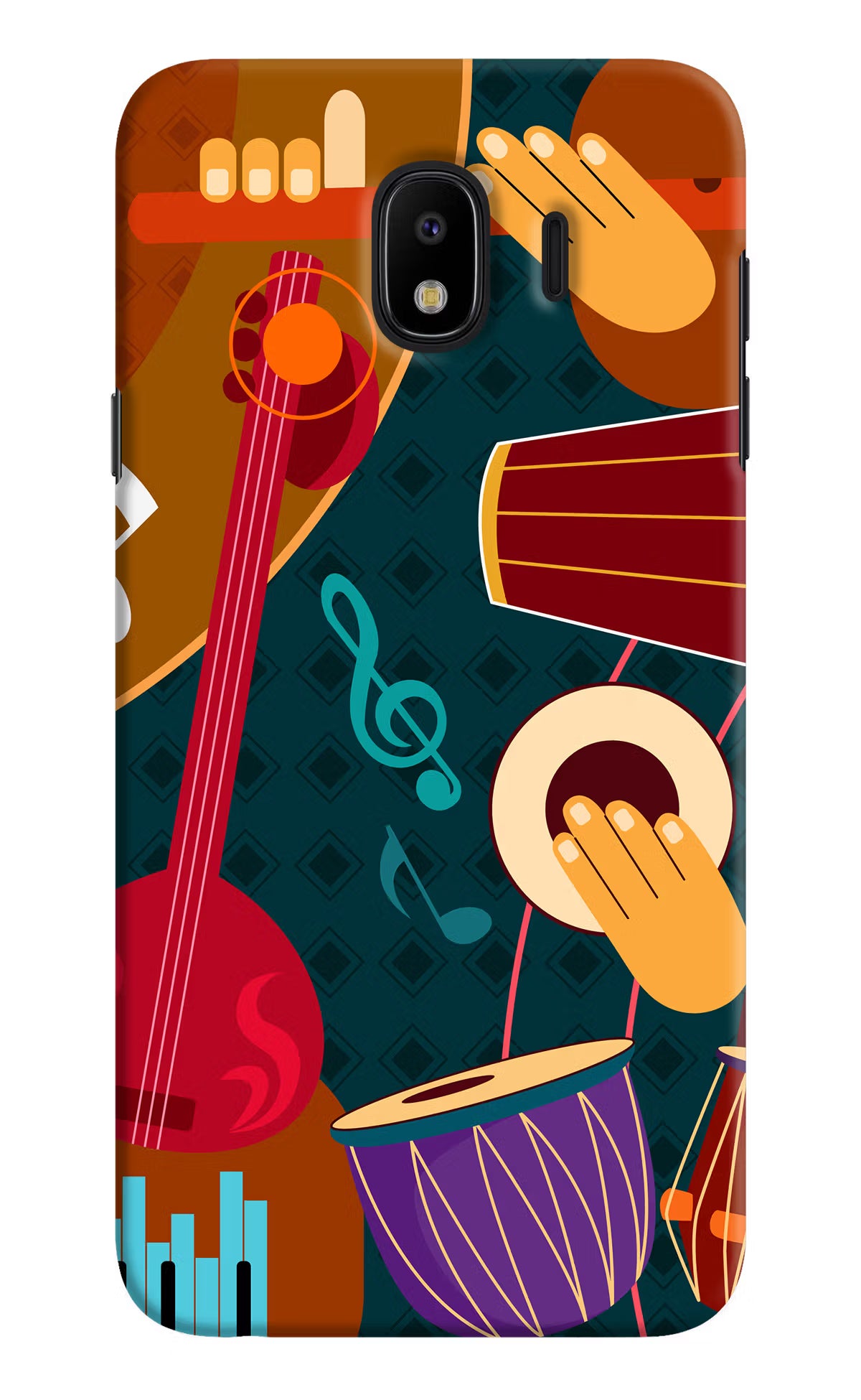 Music Instrument Samsung J4 Hard Case Back Cover by Casekaro