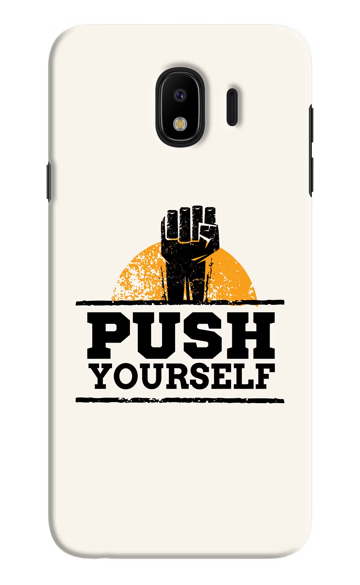 Push Yourself Samsung J4 Hard Case Back Cover by Casekaro