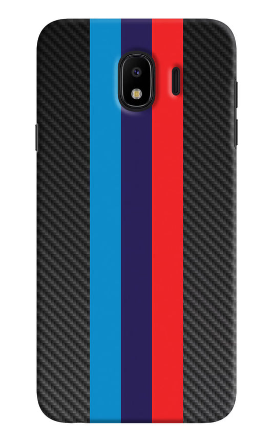 BMW Stripes Pattern Samsung J4 Hard Case Back Cover by Casekaro