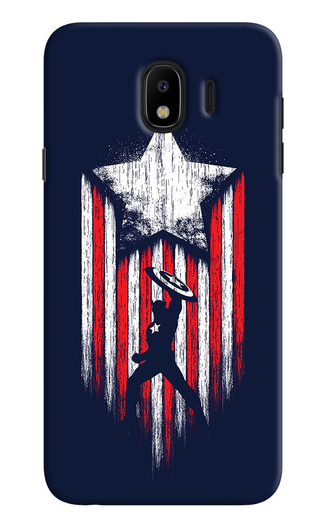 Captain America Marvel Art Samsung J4 Hard Case Back Cover by Casekaro