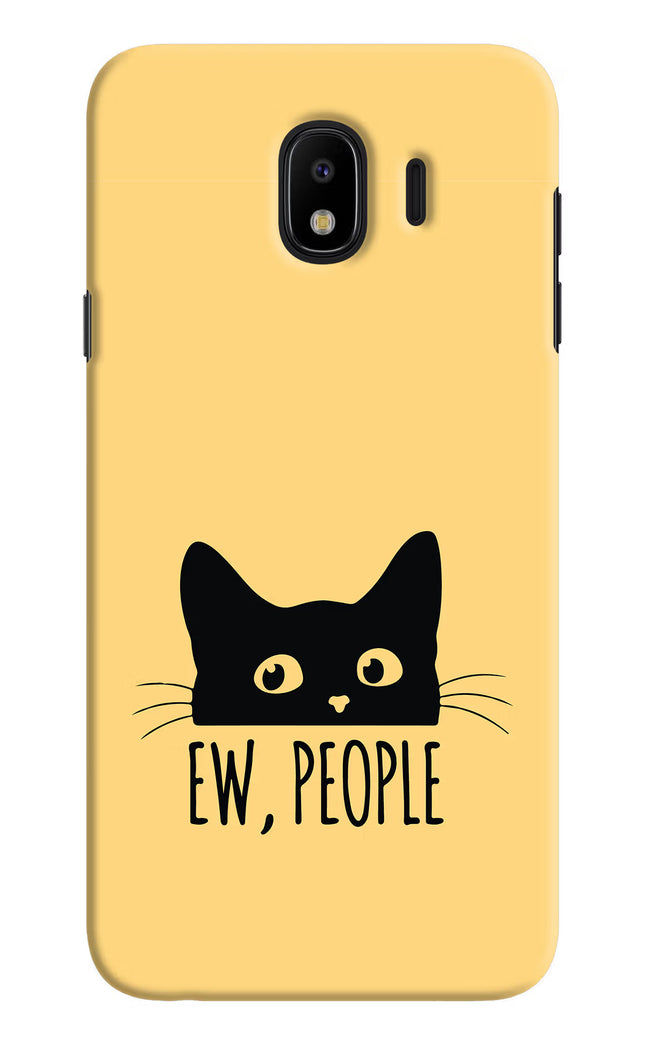 Ew People Catitude Samsung J4 Hard Case Back Cover by Casekaro