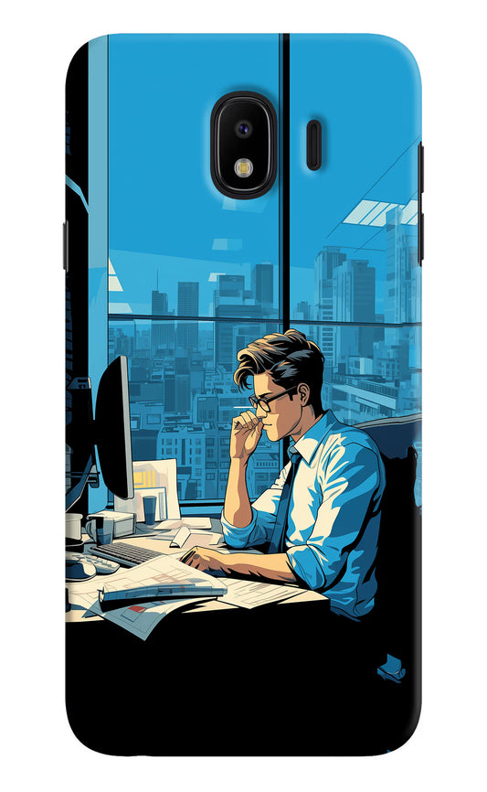 Focused Hustler (AI Generated) Samsung J4 Hard Case Back Cover by Casekaro