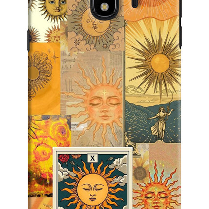 Sun Samsung J4 Hard Case Back Cover by Casekaro