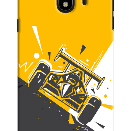 Track King Samsung J4 Hard Case Back Cover by Casekaro