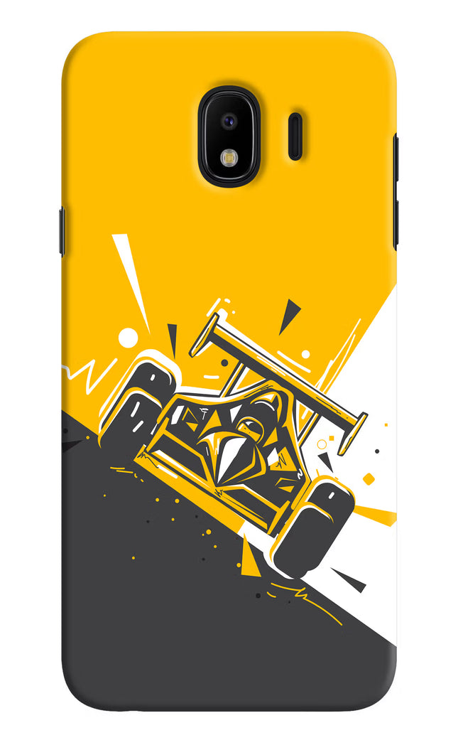 Track King Samsung J4 Hard Case Back Cover by Casekaro