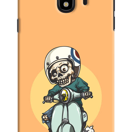 Undead Biker Samsung J4 Hard Case Back Cover by Casekaro