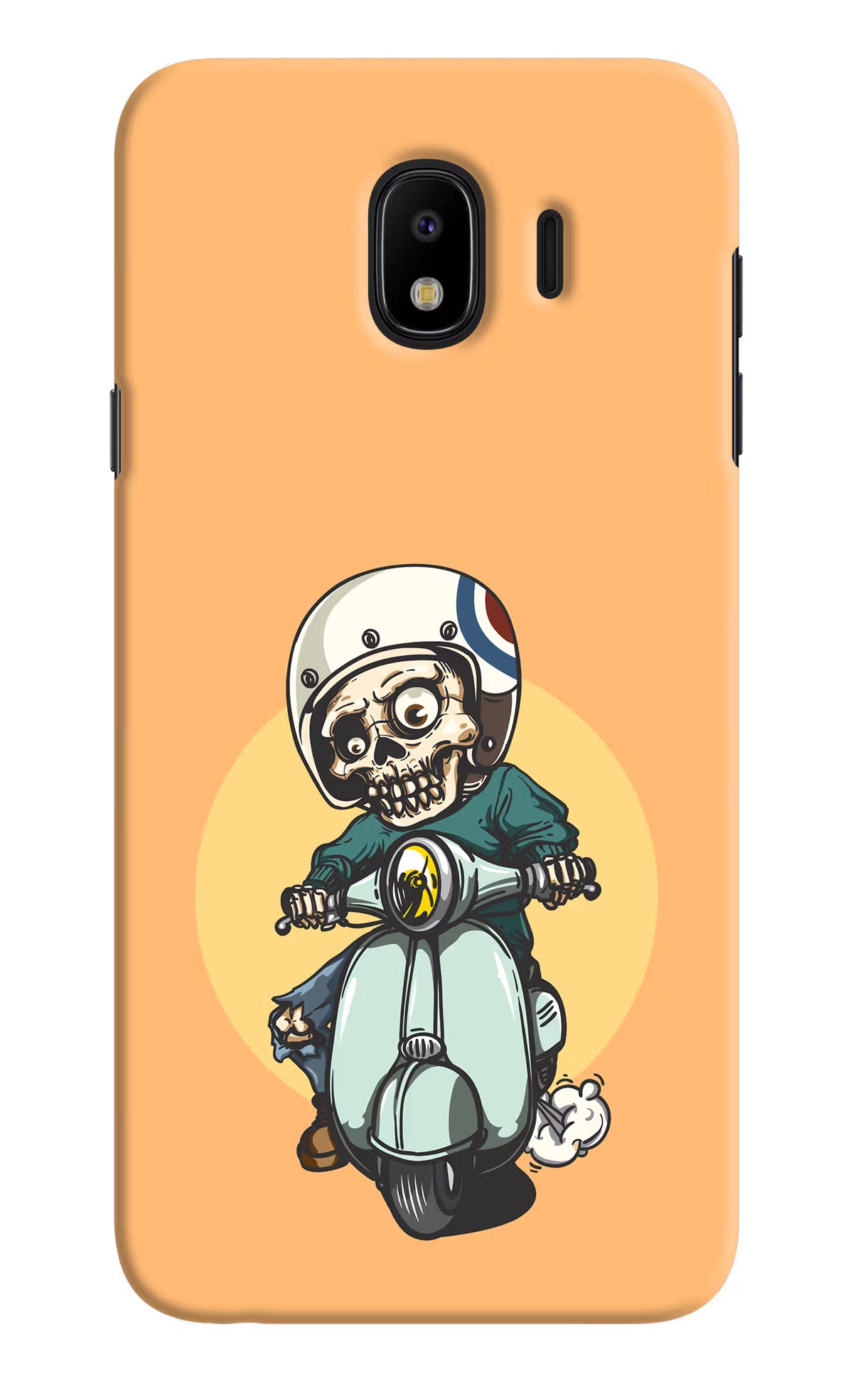 Undead Biker Samsung J4 Hard Case Back Cover by Casekaro