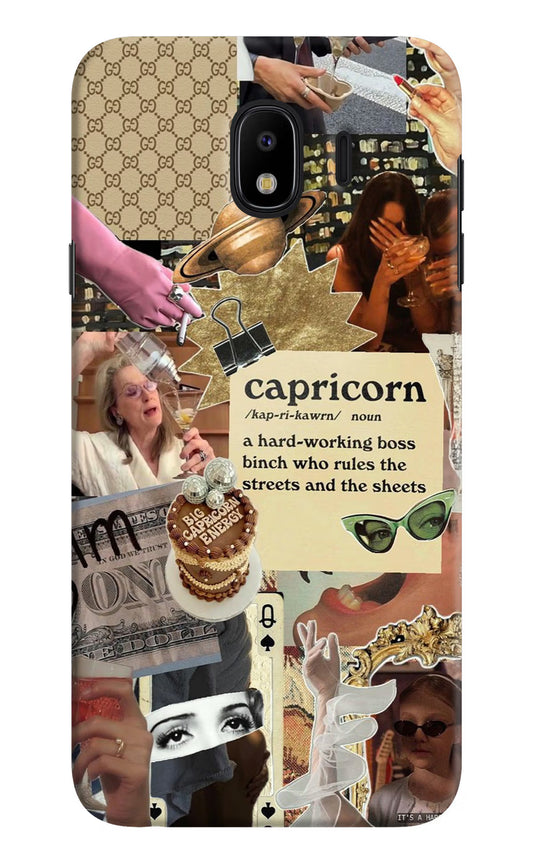 Capricorn Zodiac Samsung J4 Hard Case Back Cover by Casekaro