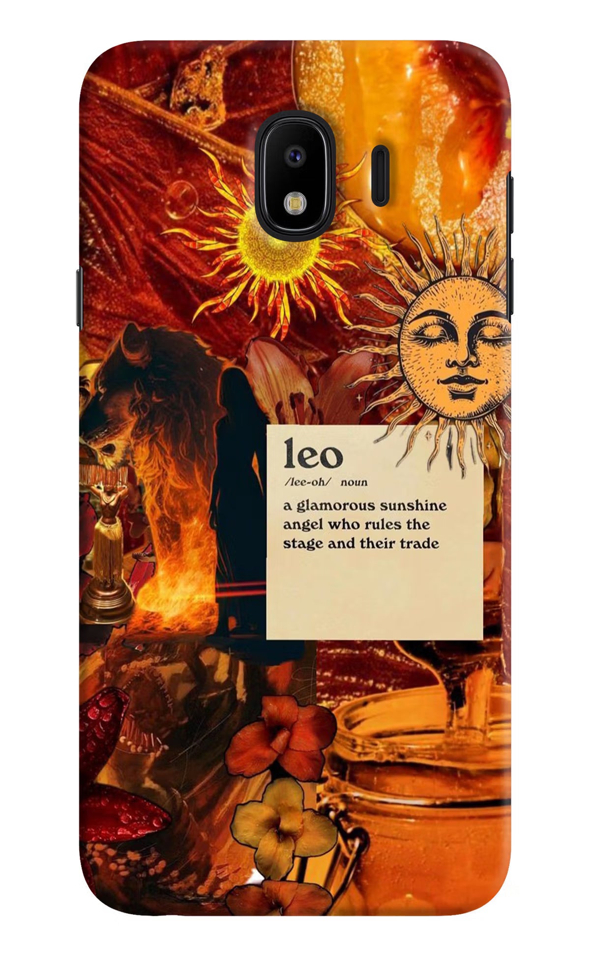 Leo Zodiac Samsung J4 Hard Case Back Cover by Casekaro
