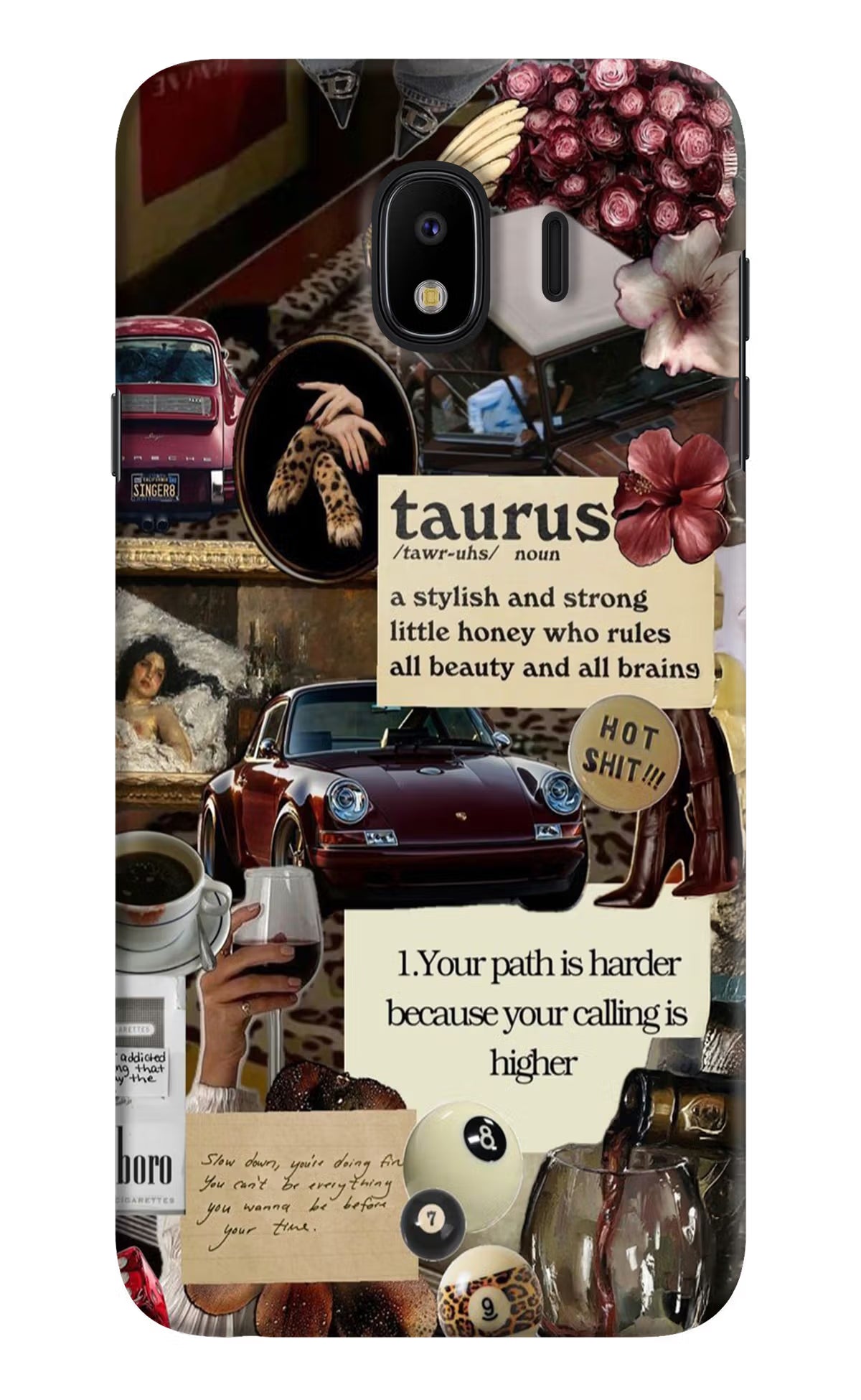 Taurus Zodiac Samsung J4 Hard Case Back Cover by Casekaro
