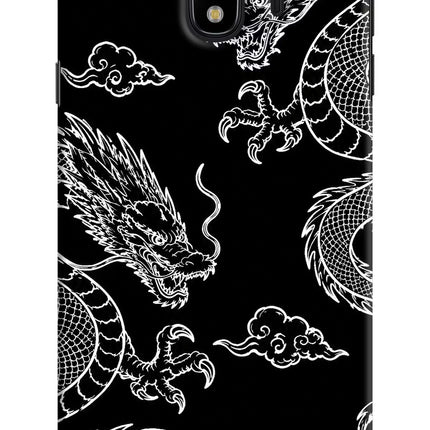 Twin Dragons Samsung J4 Hard Case Back Cover by Casekaro