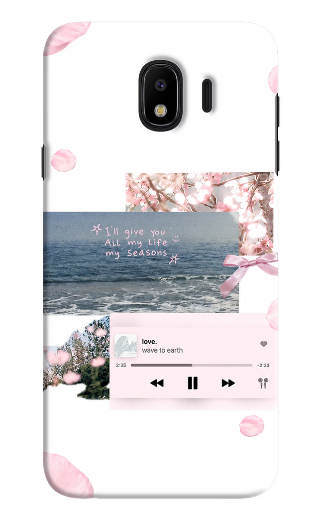 Wave to earth Samsung J4 Hard Case Back Cover by Casekaro