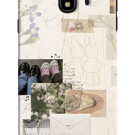 Soft Aesthetic Samsung J4 Hard Case Back Cover by Casekaro