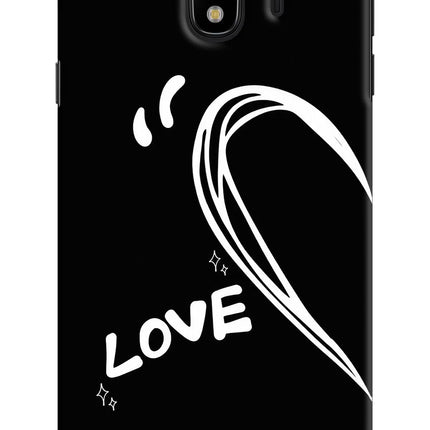 Love Line Samsung J4 Hard Case Back Cover by Casekaro