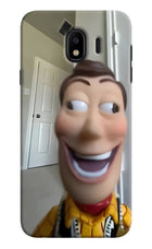 Side Eye Woody Samsung J4 Hard Case Back Cover by Casekaro