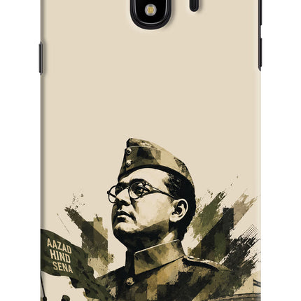 Netaji Rising Samsung J4 Hard Case Back Cover by Casekaro
