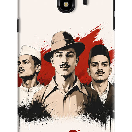 Bhagat Singh Trio Samsung J4 Hard Case Back Cover by Casekaro
