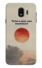 Pixel Sun Samsung J4 Hard Case Back Cover by Casekaro