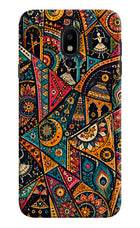 Folk Print Samsung J4 Back Cover