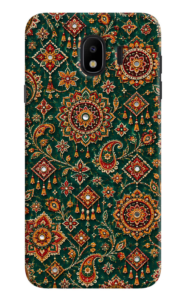 Green Pataka Samsung J4 Hard Case Back Cover by Casekaro
