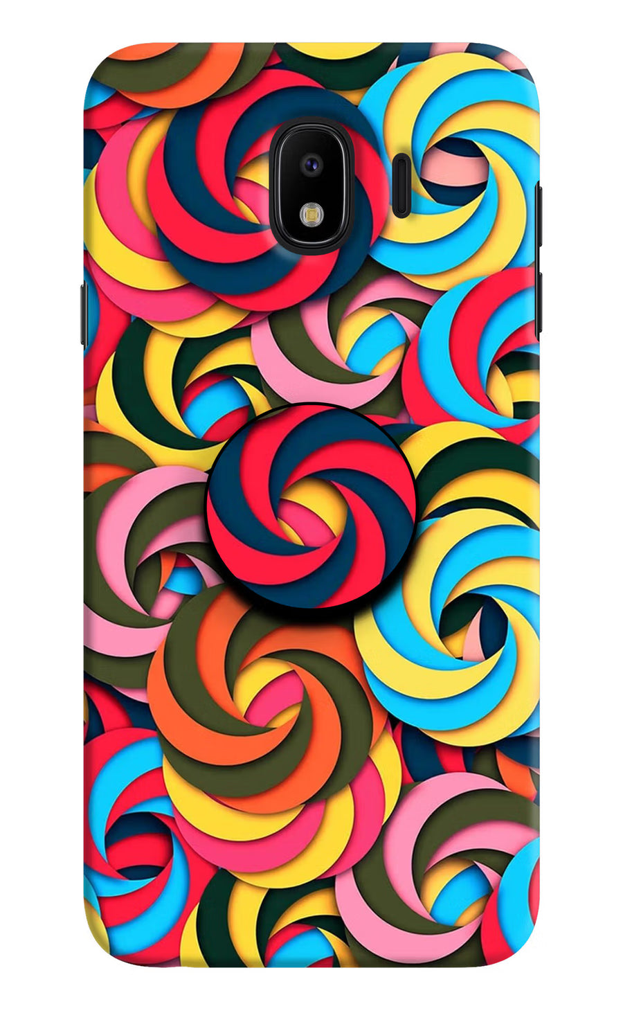 Spiral Pattern Samsung J4 Pop Case, Hard case