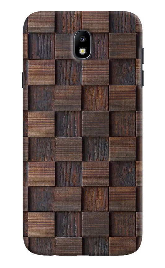 Wooden Cube Design Samsung J7 Pro Hard Case Back Cover by Casekaro