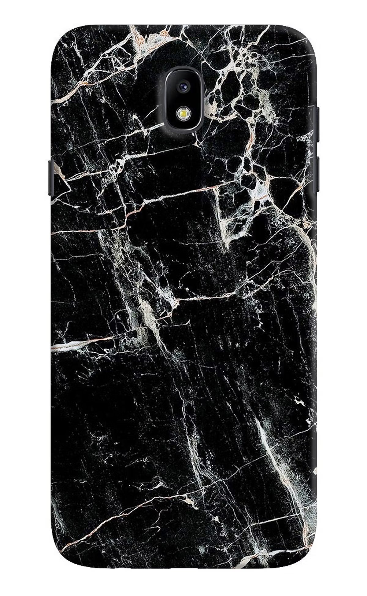 Black Marble Texture Samsung J7 Pro Hard Case Back Cover by Casekaro