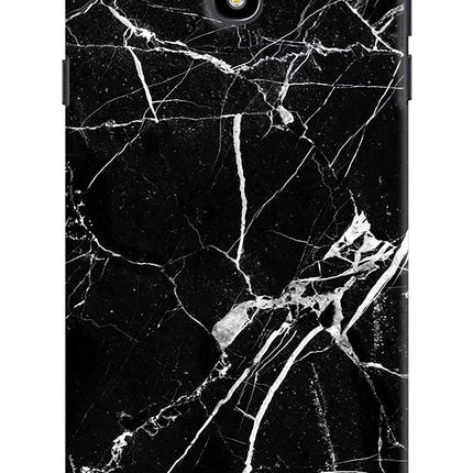 Black Marble Pattern Samsung J7 Pro Hard Case Back Cover by Casekaro