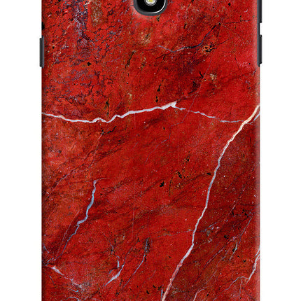 Red Marble Design Samsung J7 Pro Hard Case Back Cover by Casekaro