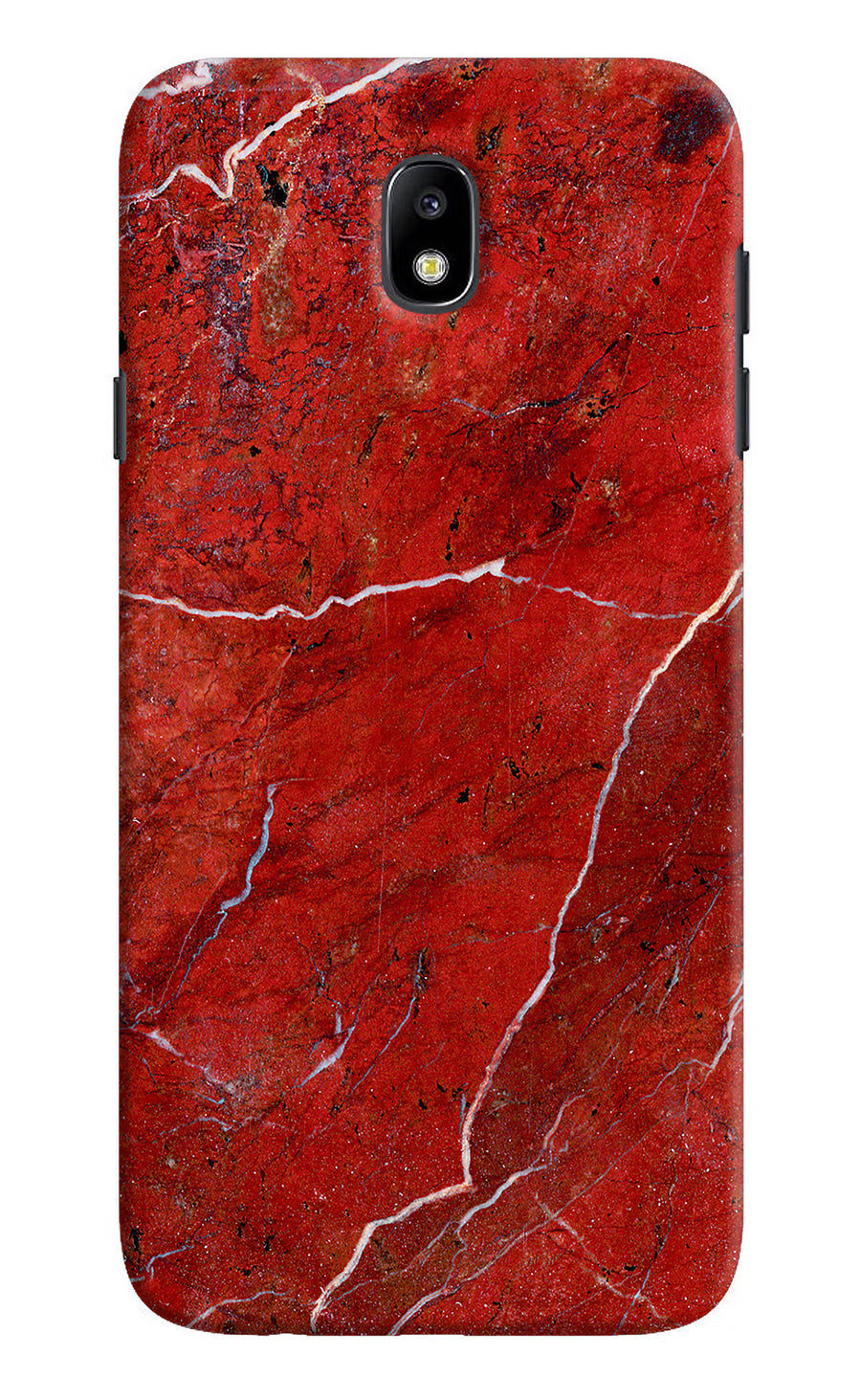 Red Marble Design Samsung J7 Pro Back Cover, Hard case