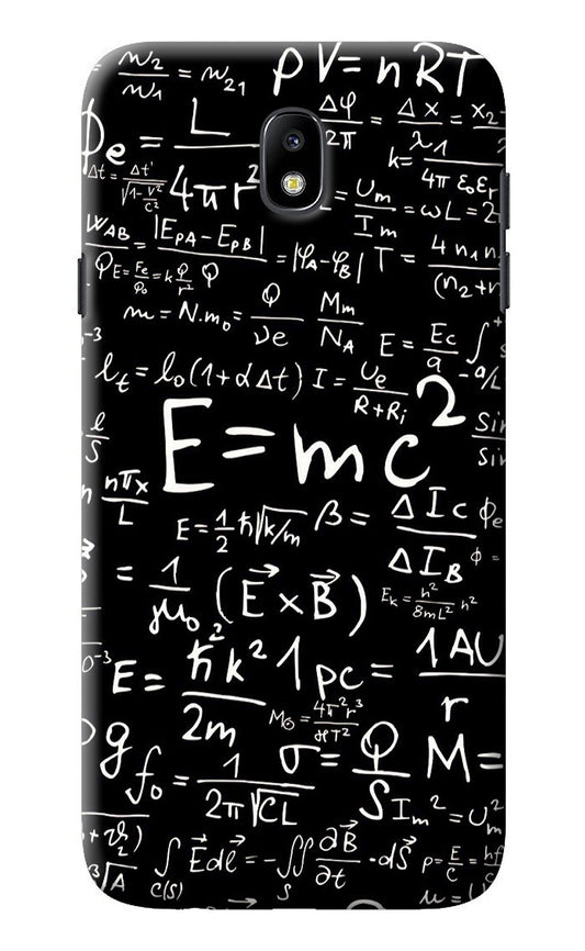 Physics Albert Einstein Formula Samsung J7 Pro Back Cover