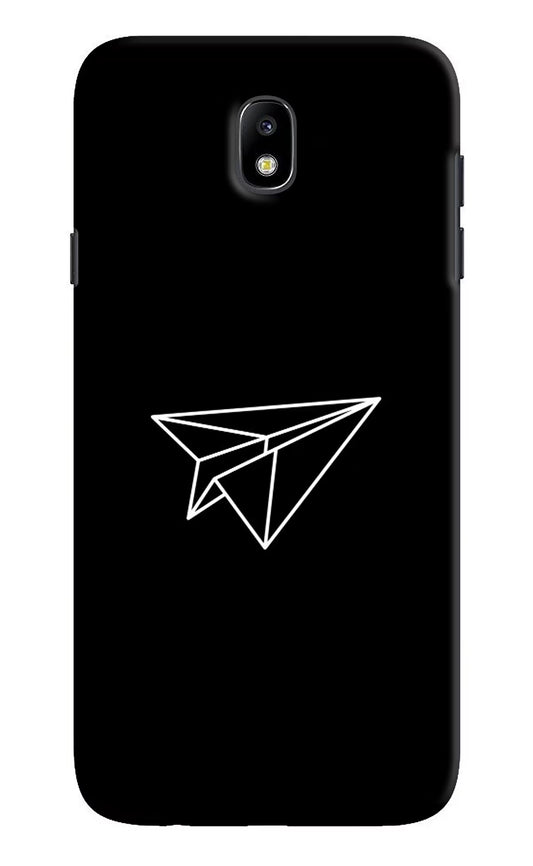 Paper Plane White Samsung J7 Pro Hard Case Back Cover by Casekaro