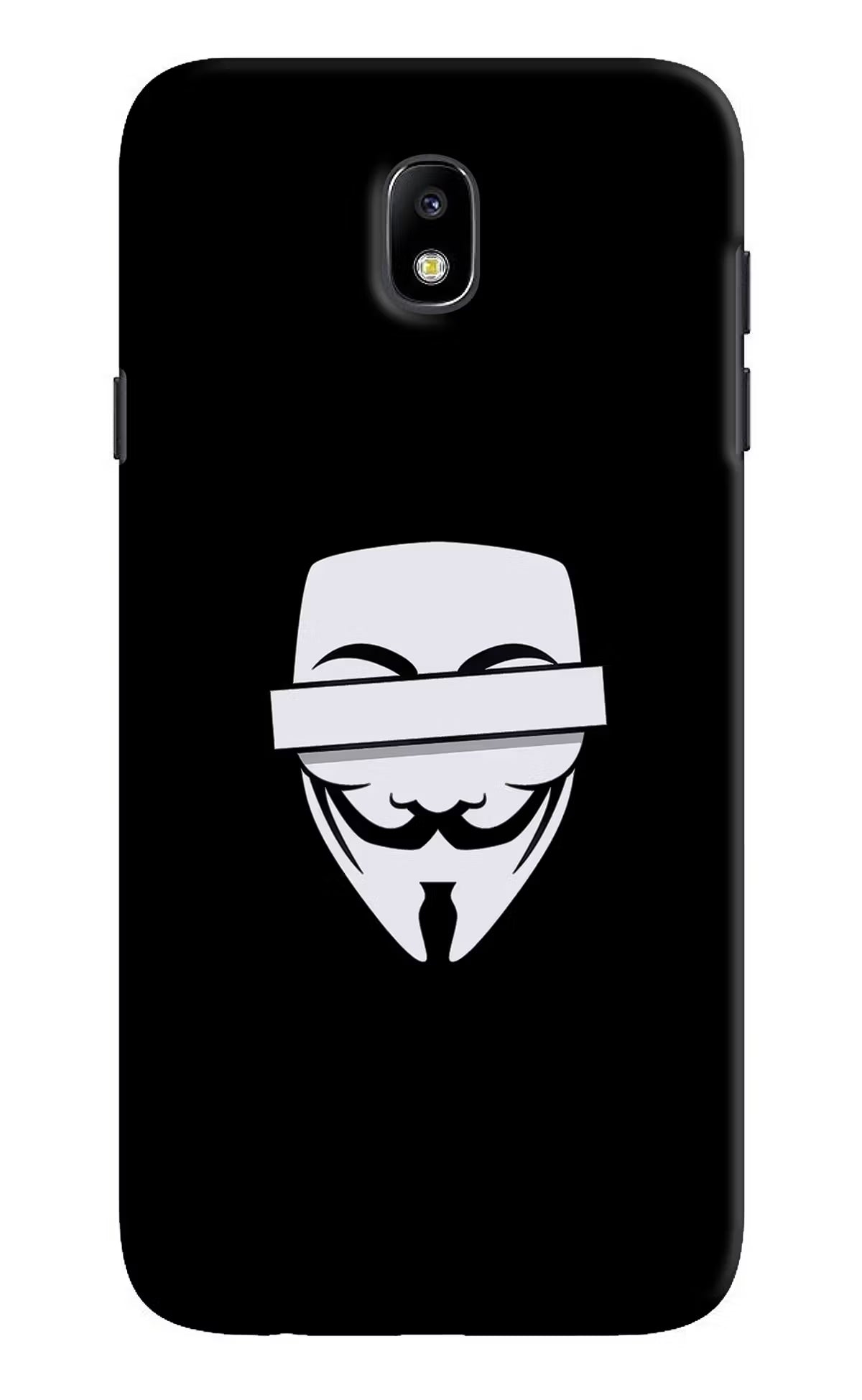 Anonymous Face Samsung J7 Pro Hard Case Back Cover by Casekaro
