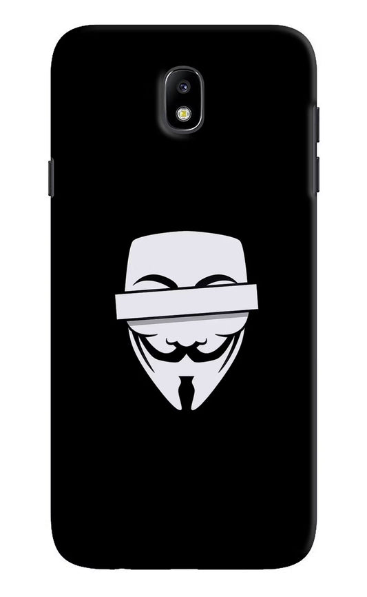 Anonymous Face Samsung J7 Pro Hard Case Back Cover by Casekaro
