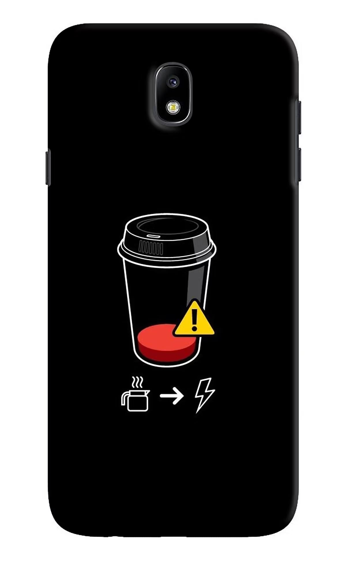 Coffee Samsung J7 Pro Hard Case Back Cover by Casekaro