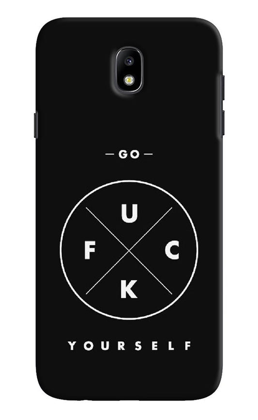Go Fuck Yourself Samsung J7 Pro Hard Case Back Cover by Casekaro
