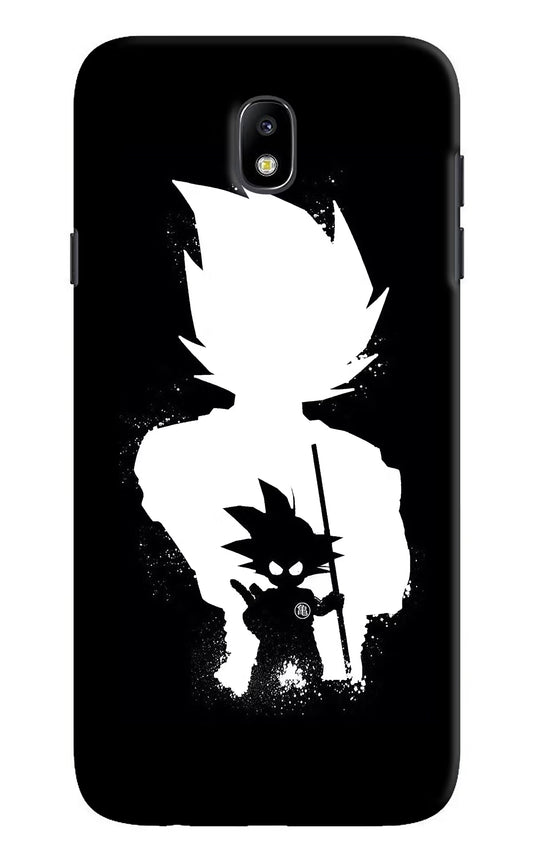 Goku Shadow Samsung J7 Pro Hard Case Back Cover by Casekaro