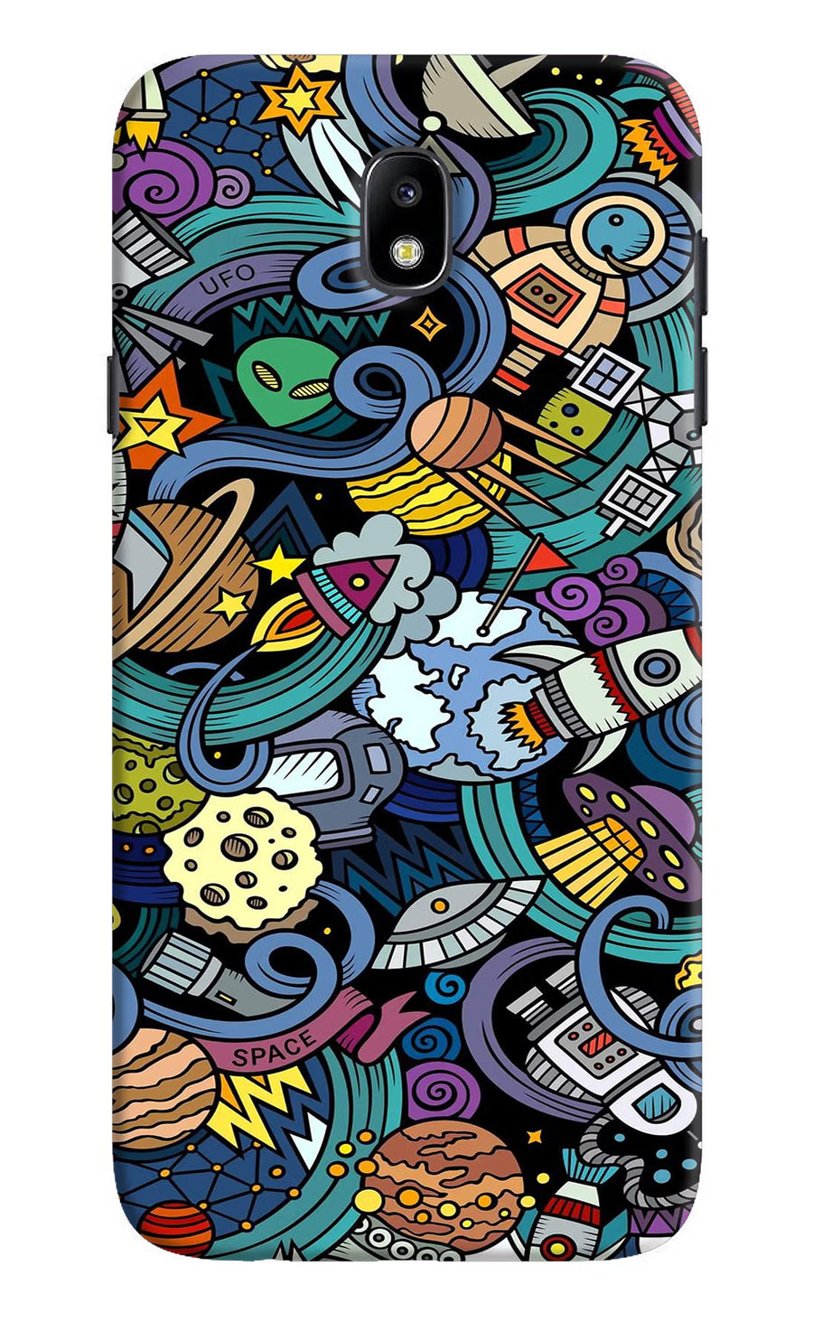 Space Abstract Samsung J7 Pro Back Cover, Hard case