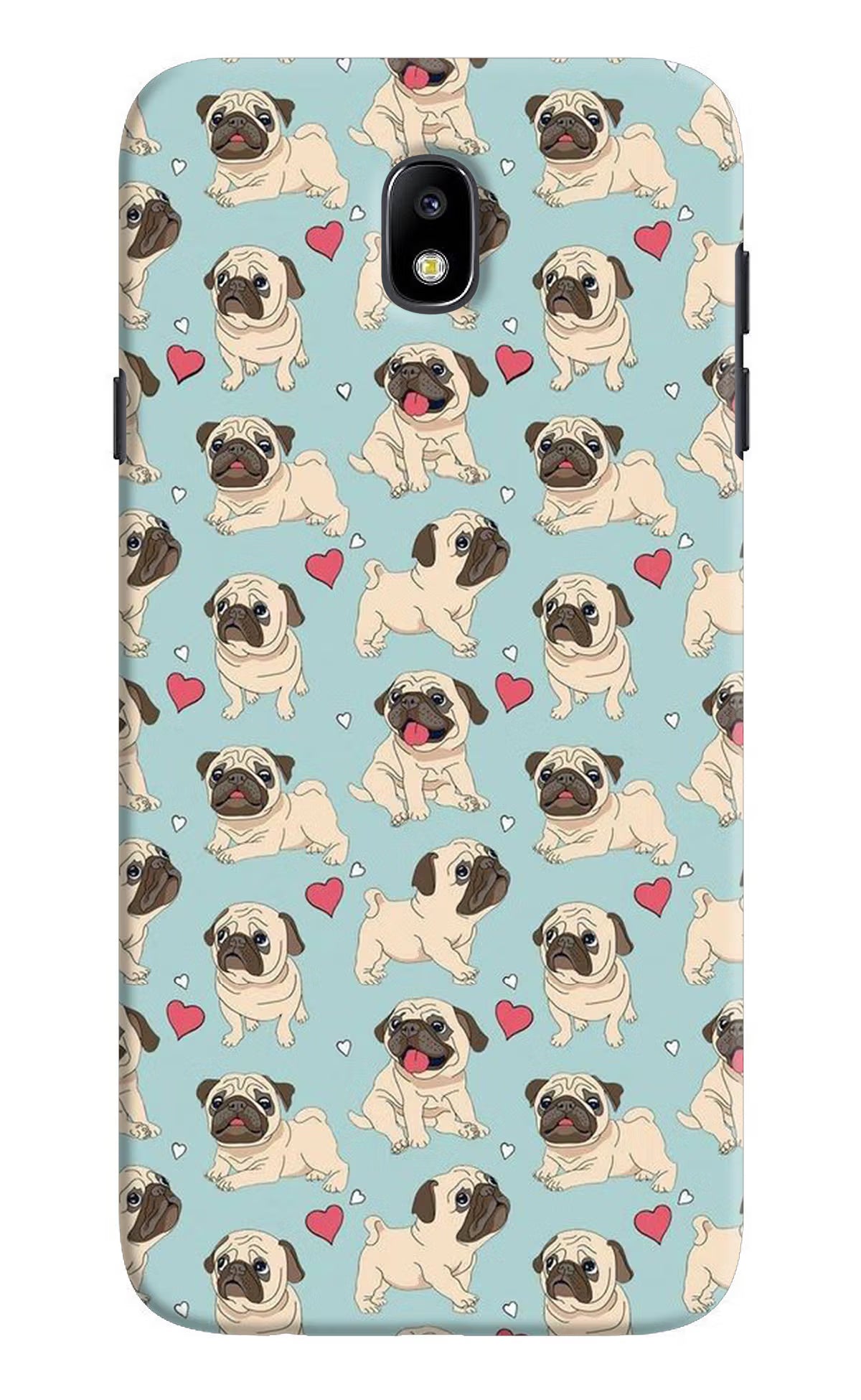 Pug Dog Samsung J7 Pro Hard Case Back Cover by Casekaro