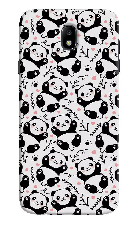 Cute Panda Samsung J7 Pro Hard Case Back Cover by Casekaro
