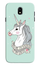 Unicorn Wallpaper Samsung J7 Pro Hard Case Back Cover by Casekaro