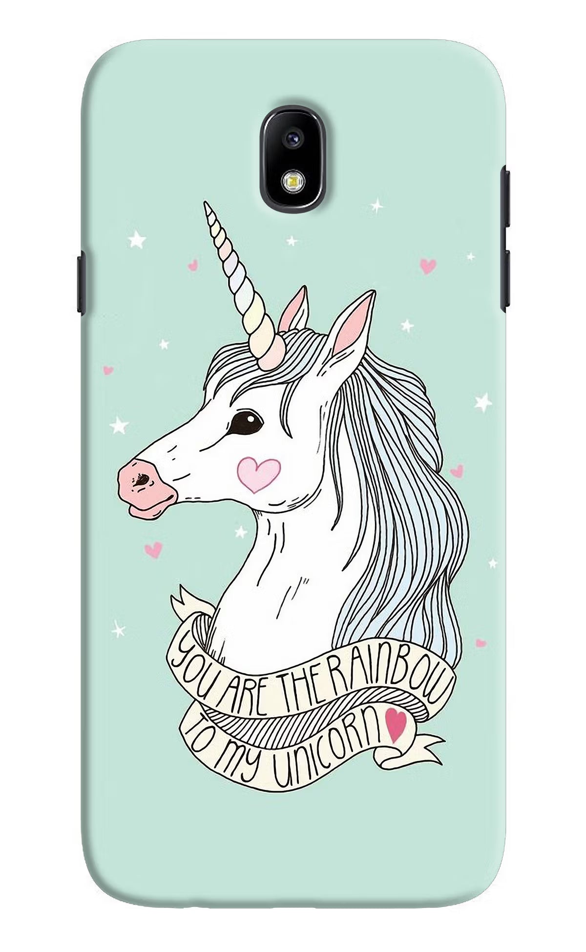 Unicorn Wallpaper Samsung J7 Pro Hard Case Back Cover by Casekaro