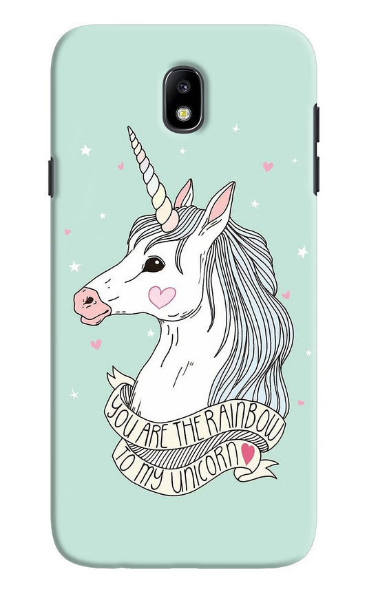 Unicorn Wallpaper Samsung J7 Pro Hard Case Back Cover by Casekaro