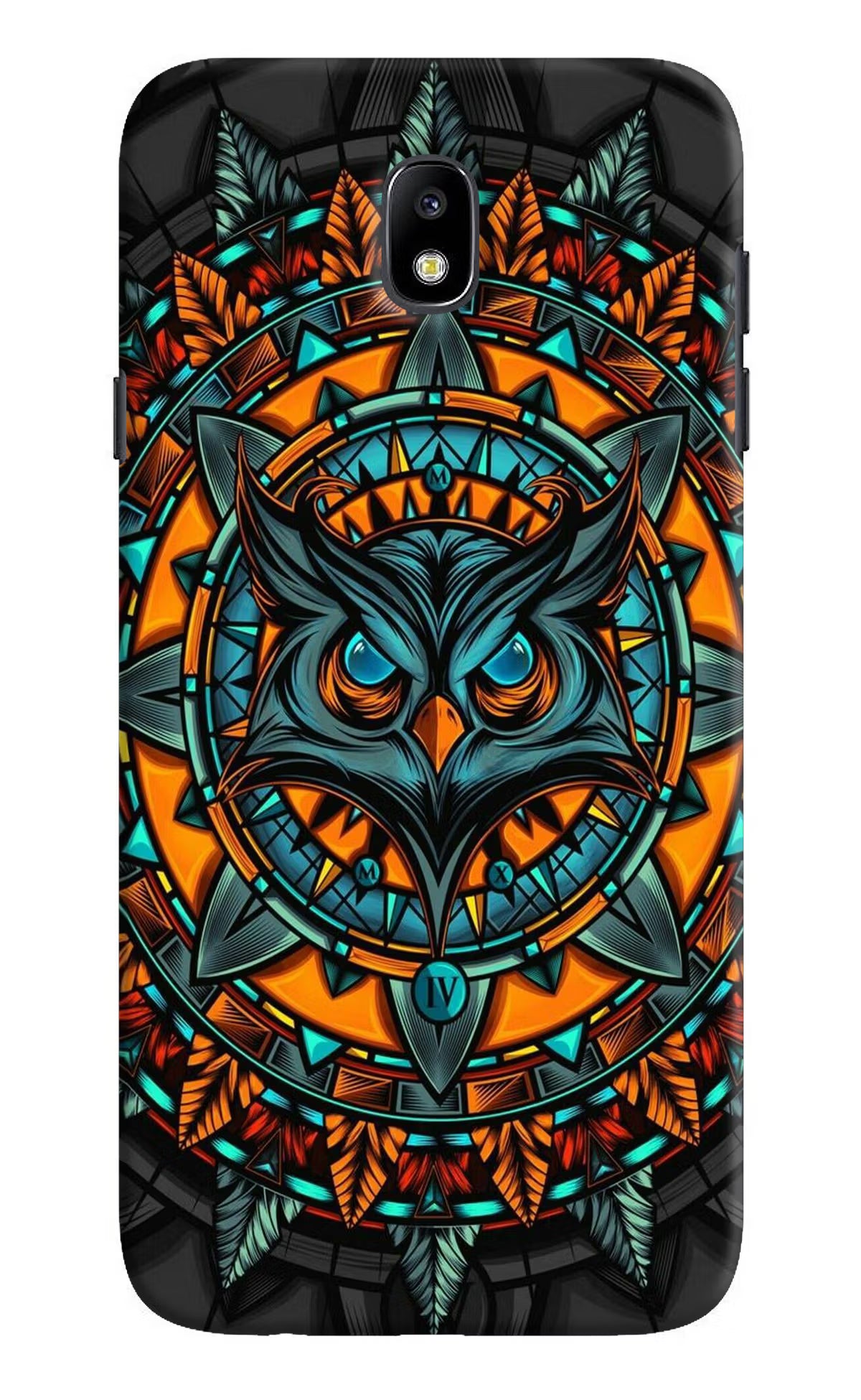 Angry Owl Art Samsung J7 Pro Hard Case Back Cover by Casekaro