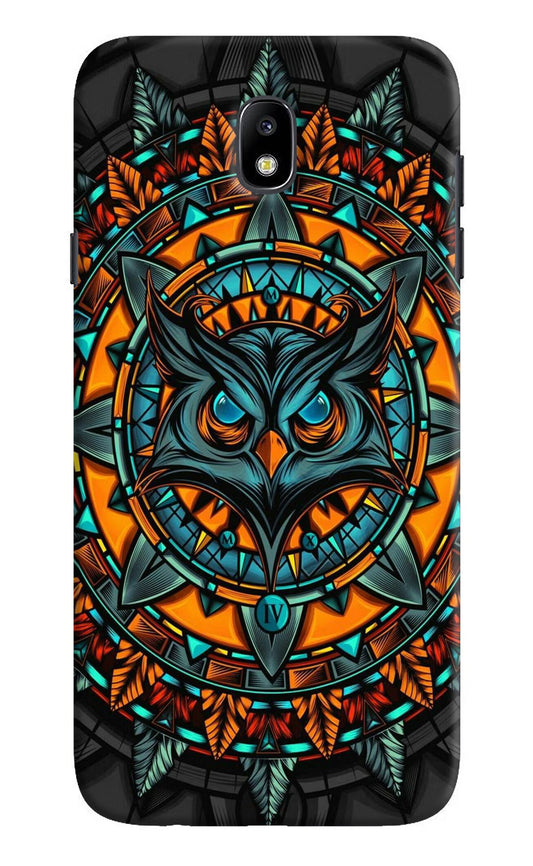 Angry Owl Art Samsung J7 Pro Hard Case Back Cover by Casekaro