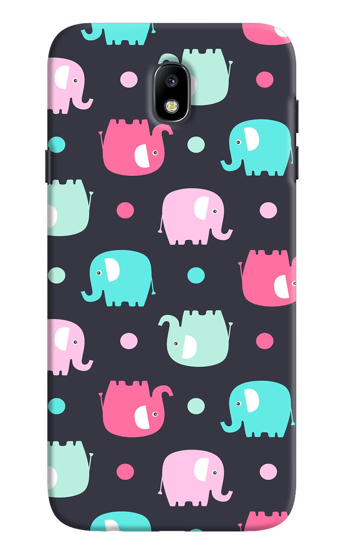 Elephants Samsung J7 Pro Hard Case Back Cover by Casekaro