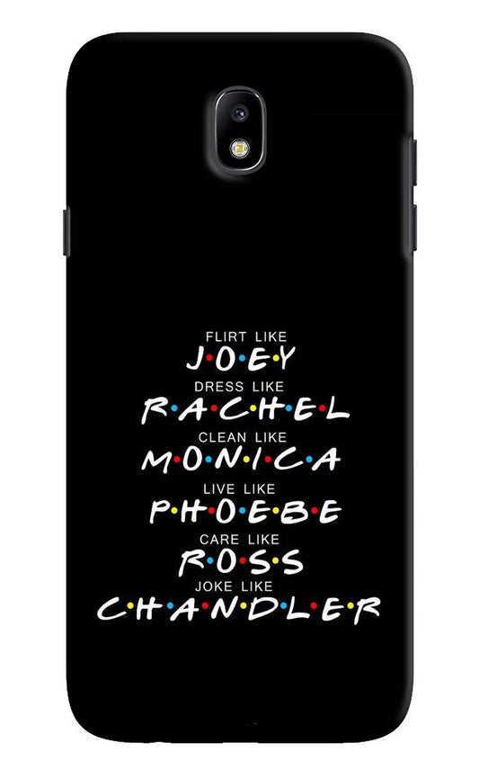 FRIENDS Character Samsung J7 Pro Hard Case Back Cover by Casekaro