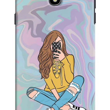 Selfie Girl Samsung J7 Pro Hard Case Back Cover by Casekaro