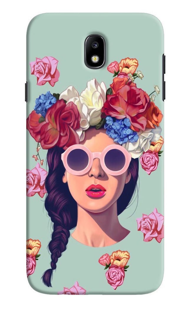 Pretty Girl Samsung J7 Pro Hard Case Back Cover by Casekaro