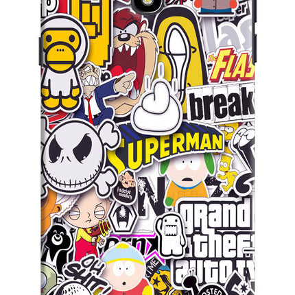 Sticker Bomb Samsung J7 Pro Hard Case Back Cover by Casekaro
